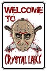 Welcome To Crystal Lake sign Metal funny man cave house decor B275