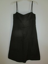J. Crew Women's Sleeveless Spaghetti Strap Lined Cotton Dress Back Zip Size 8