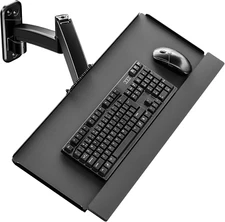 Keyboard Tray Wall Mount,Sit-Stand 26 Inch Keyboard and Mouse Stand,Height Adjus
