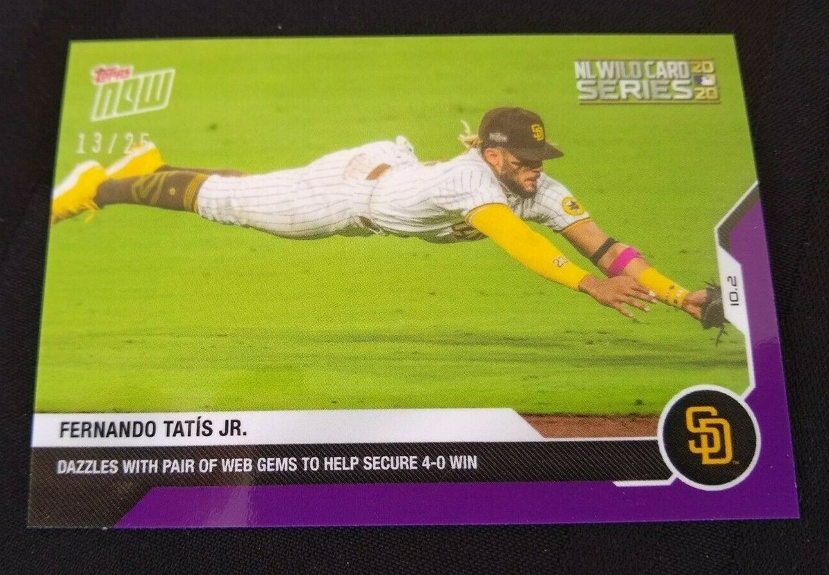 Fernando Tatis Jr. - MLB TOPPS NOW #361 - #rd 13/25 Purple Border 