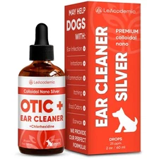 Dog Ear Infection Treatment | OTIC+ Ear Cleaner | Nano Silver & Chlorhexidine |