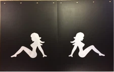 2430L Sitting Lady Mud Flap 24" x 30" 1 PAIR