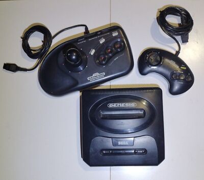 Sega Genesis Bundle(3) -(Console, Controller, Arcade Power Stick)