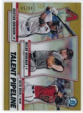 2020 Bowman Chrome Robinson/Widener/Beer Talent Pipeline Gold Refractor 8/50 !!!
