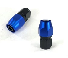 (2pcs)-8AN Straight Swivel Seal Oil/Fuel/Gas Hose Line End Fitting Adapter Blue