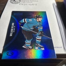 William Eklund Rookie 2021-22 Skybox Metal Universe Blue Spectrum Parallel #165