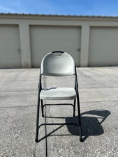 Lifetime Heavy-Duty Plastic Folding Chairs - Gray/Black