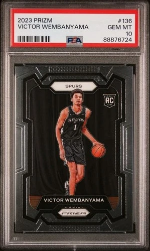 PSA 10 GEM MINT 2023-24 Panini Prizm - Victor Wembanyama #136 (RC)