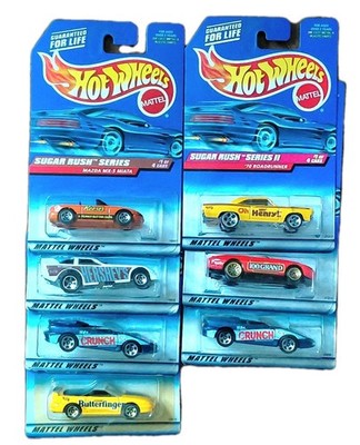 4 Hot Wheels 1998 Sugar Rush Series & 3 Of 4 Sugar Rush Series II NEW 7 Total 