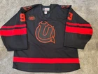 2023 Akira Schmid Utica Comets Game Used Worn Save Of The Day AHL Hockey Jersey