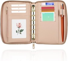 A7 Leather Budget Binder, Cash Envelopes System Budgeting Wallet, Money Organize