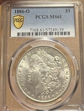 1886-O PCGS MS61 Morgan Silver Dollar