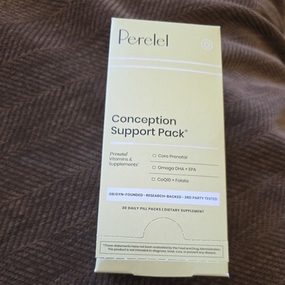 Perelel Conception Support Pack Prenatal Multivitamin DHA CoQ10 30 Packs 11/27