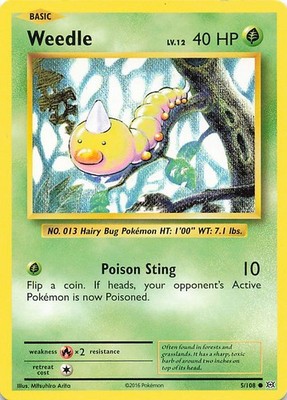 Weedle Common XY - Evolutions 5/108 NM