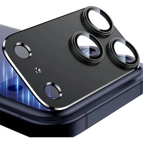 Camera Lens Protector Metal Ring Tempered Glass For iPhone 17 Pro / 17 ProMax
