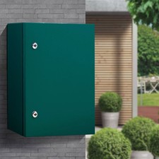 Electric Enclosure Wall Mounted IP66 Galvanized Steel Outdoor Indoor Green
