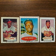 3 Hank Aaron BRAVES Rare Limited Edition BAZOOKA Promo MLB Baseball Cards