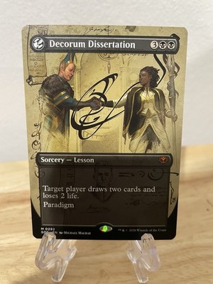 MTG Decorum Dissertation Borderless Regular #0292 Secrets of Strixhaven NM/M