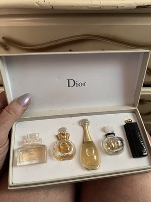 Rare vintage Dior Perfume Box Set Miniatures opened unused 