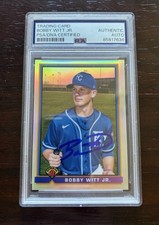 Bobby Witt Jr. 2021 SIGNED Bowman Chrome 1991 #91B-BW **PSA/DNA** Auto Rookie