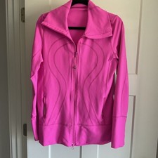 EUC Size 12 Lululemon Nulu Long Length Define Jacket RARE Sonic Pink