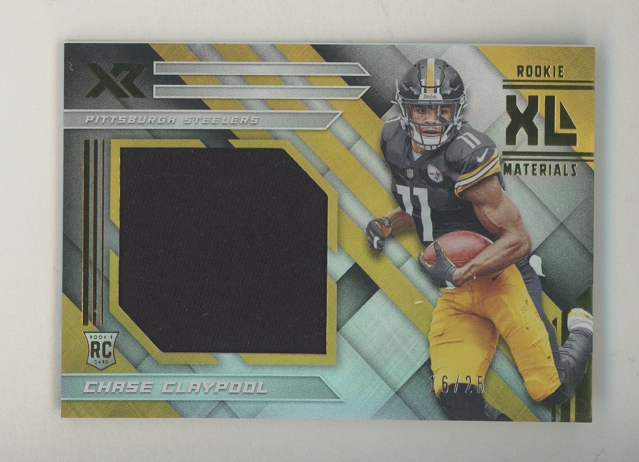 Chase Claypool Panini XR Rookie XL Materials #RXM26 Gold