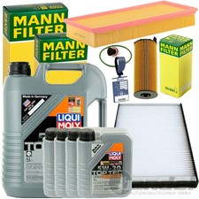 MANN FILTERSET+LIQUI 5W30 für 3.0 TDI AUDI Q7 VW TOUAREG PORSCHE CAYENNE