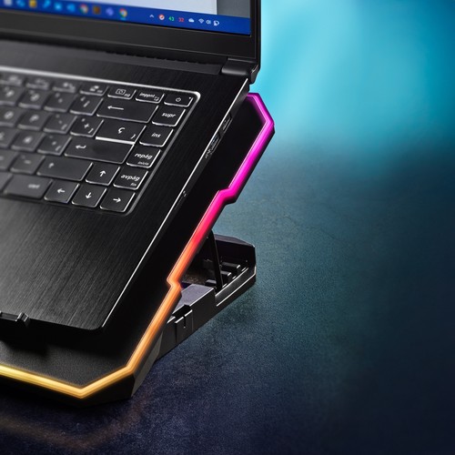 NGS HERO STAND Laptop Cooling Stand with RGB Lighting and 6 Fans - 第 5/5 張圖片
