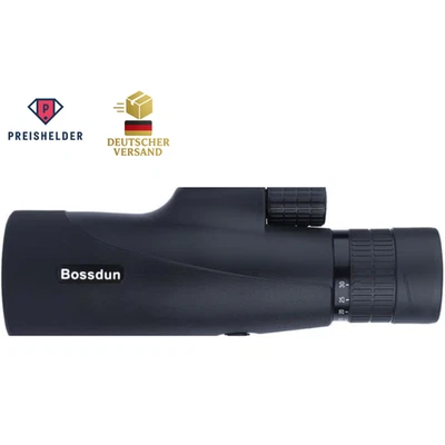 BOSSDUN Monokular 10–30x50 Zoom – HD Fernglas mit Handyhalter & Stativ für Outdoor