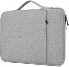 Gray 13 Inch Laptop Sleeve for MacBook Neo, Padded Soft Lining, Travel Bag