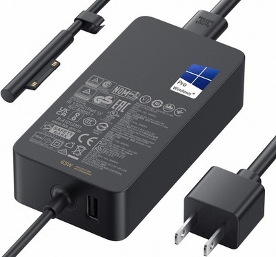 Microsoft Surface Pro Charger for 65W Windows Surface Charger 11,10,9,8,7+,7,...