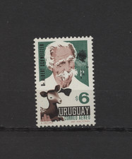 s54334 URUGUAY MNH** 1967 Albert Schweitzer 1v Lettre Aérienne