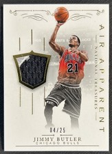 2013-14 National Treasures Jimmy Butler Air Apparent Game Used Jersey /25