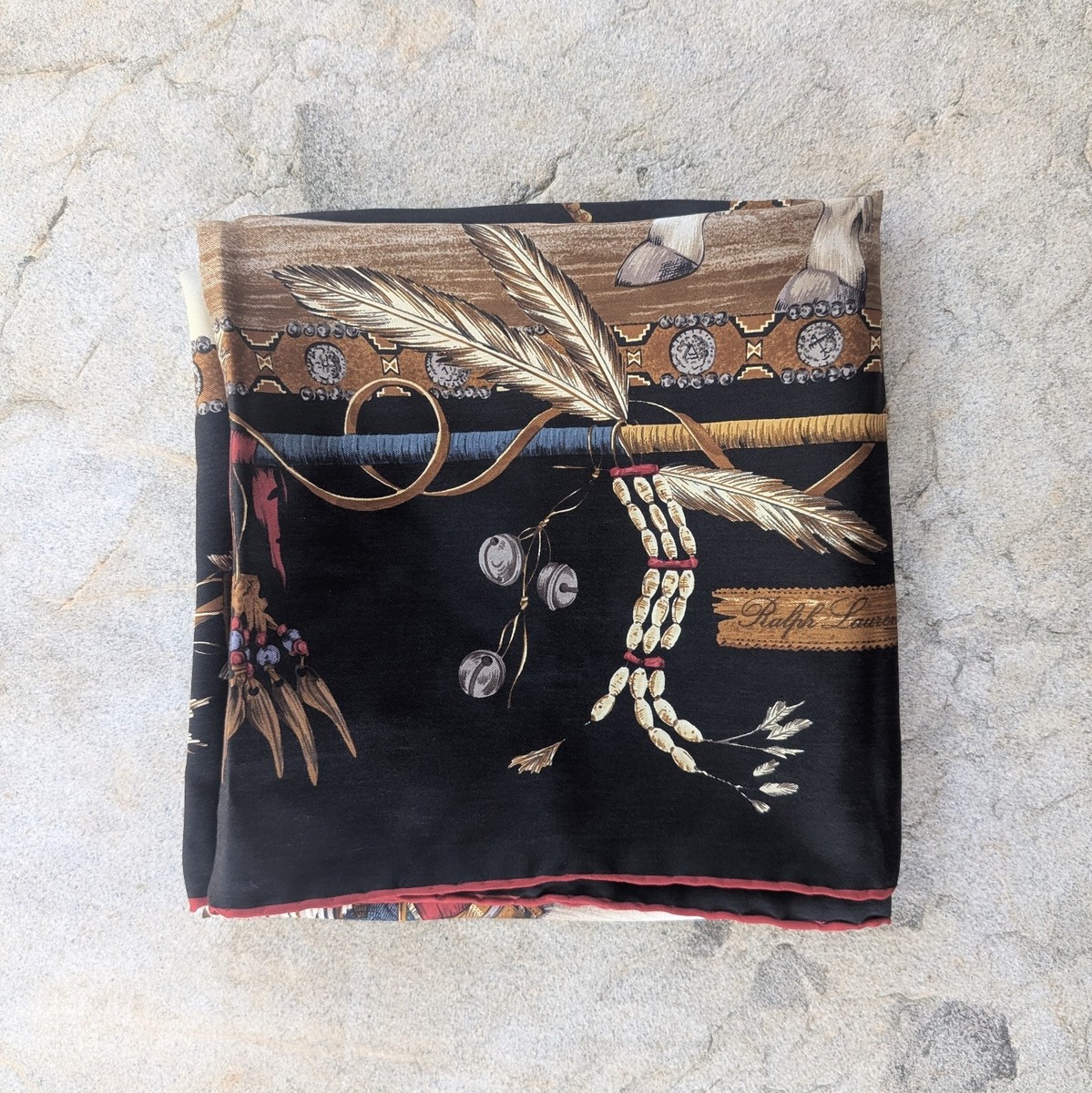 Vintage 90s Ralph Lauren Purple Label Chief Indian Native American
