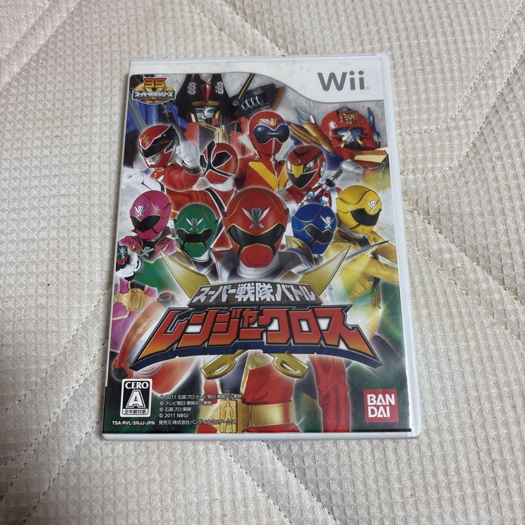 Nintendo Wii Ranger Cross Super Sentai Battle Bandai Namco With Case