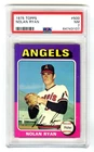 NOLAN RYAN~CALIFORNIA ANGELS~1975 TOPPS PSA-7 (NEAR MINT) MLB BASEBALL CARD #500