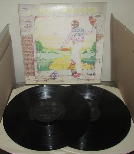 ELTON JOHN Goodbye Yellow Brick Road ORIG UK DJM DBL LP 1973 TRI FOLD EX AUDIO
