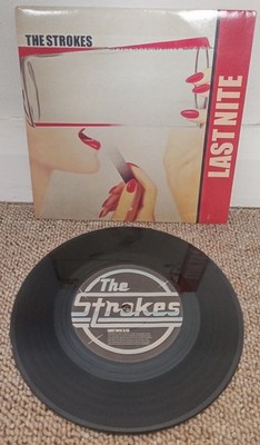 The Strokes Last Nite 7'' Vinyl 2001 Rough Trade Records VG+ Play tested