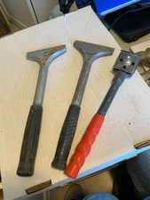 Lot of (3) floor scrapers 4” Crain 350 + 4” unmarked + 1-3/4” Allway Tools
