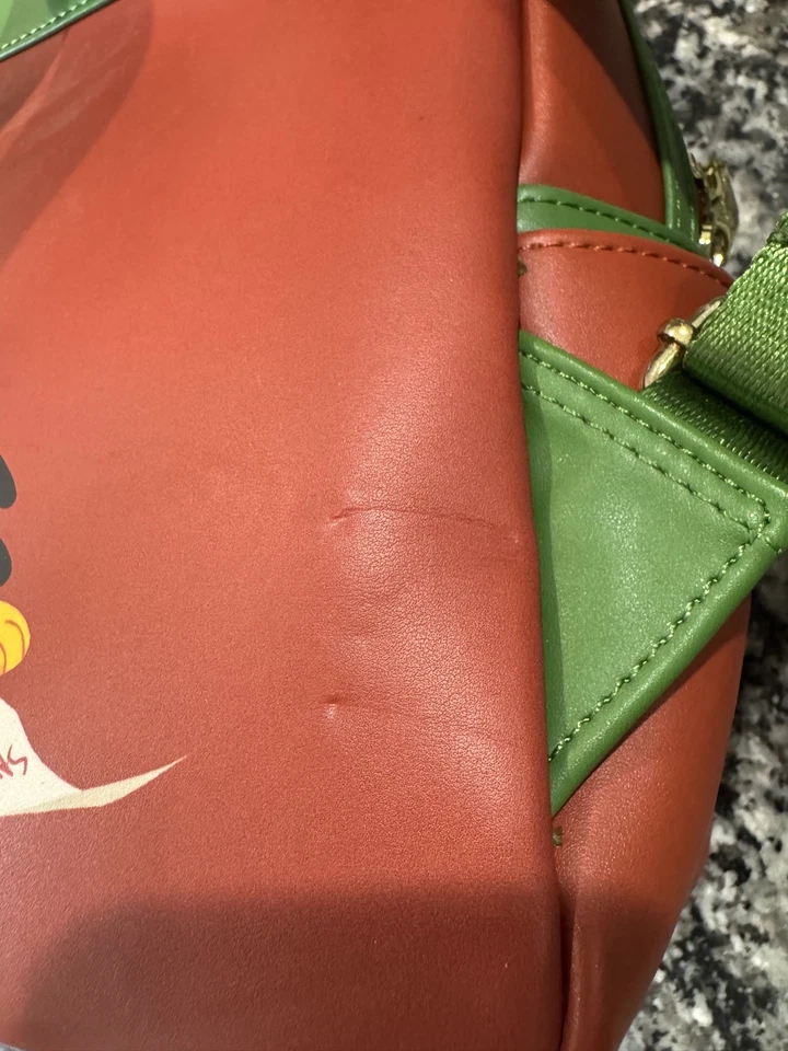 Loungefly Mickey Minnie Mouse Pluto Christmas Fireplace Backpack And Wallet Set - Image 3 of 4