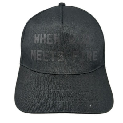 Otto 5 Panel Black Hat One Size Elevation Worship When Wind Meets Fire Snapback