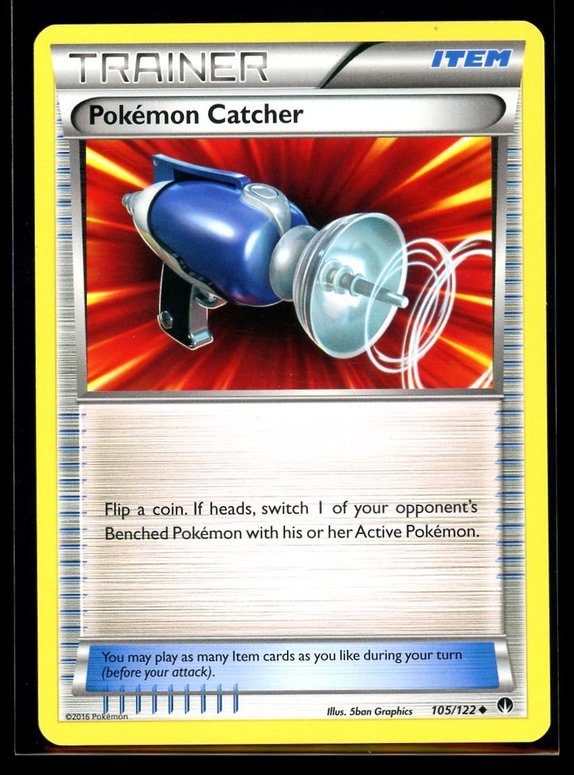 2016 XY - BREAKpoint Pokémon Catcher #105 Non Holo Pokemon Card