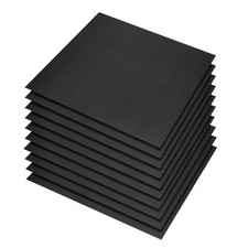 36000pcs 5 x 5 mm Self-Adhesive Acrylic Mirrors Mosaic Tiles Sticker, Black