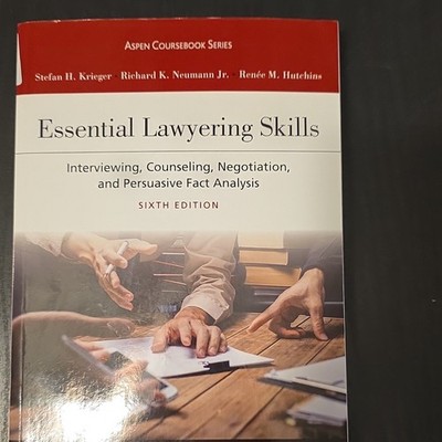Wolters Kluwer Essential Lawyering Skills 6th Ed Paperback 2020 Aspen