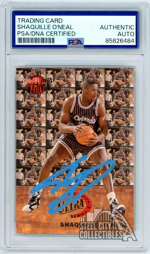 Shaquille O'Neal Basketball Autographed Sports Trading Cards for