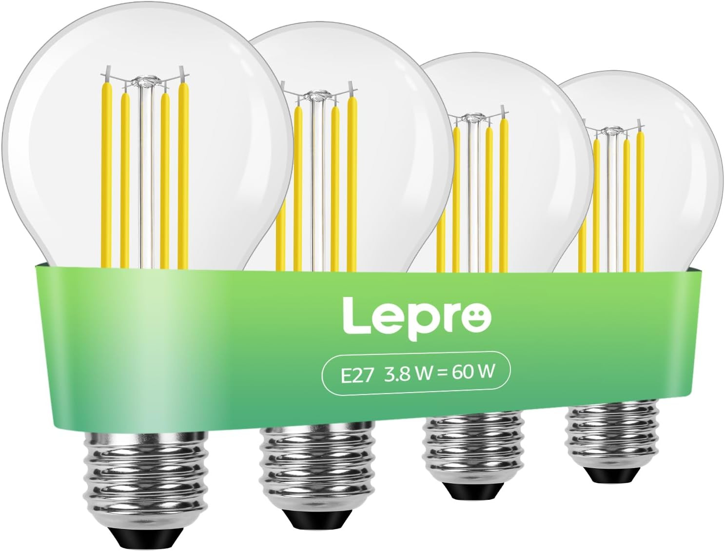 LED E27 Classe A 3.8W = 60W | Efficienza 210 lm/W | Luce Calda 2700K