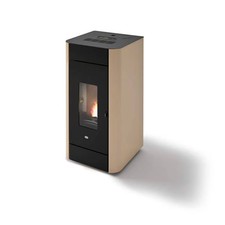 Stufa pellet Idro Eva Calòr FRIDA 13kW ad aria ventilata in acciaio verniciato