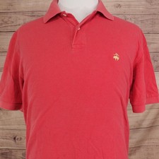 Brooks Brothers Polo Shirt Mens L Red 100 Cotton Original Fit Collared