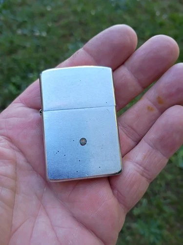 1967 Chrome ZIPPO LIGHTER Marked   ZIPPO / and Pat. 2517191 in WORKING Order