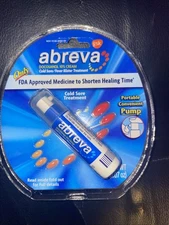 Abreva Cold Sore Fever Blister Treatment Pump 2g (.07 Oz) Ex 11/2026